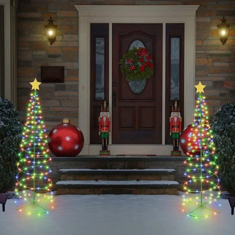 Outdoor Power For Xmas Lights - Solar Powered Xmas LED Stake Lights