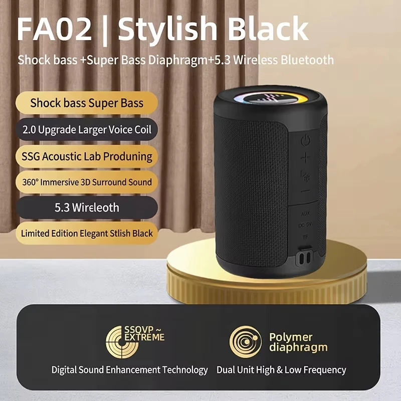 Outdoor Power Jack - FA02 Speaker Small Portable Stereo Wireless