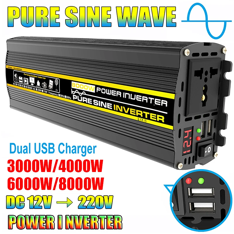 8000/6000/4000/3000W Pure Sine - огляд і ціна Outdoor Power Transformer