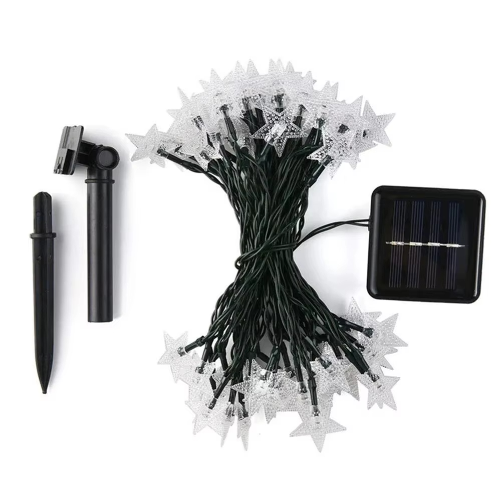 Solar Powered Star String Ligh - огляд і ціна Outdoor Power For Xmas Lights