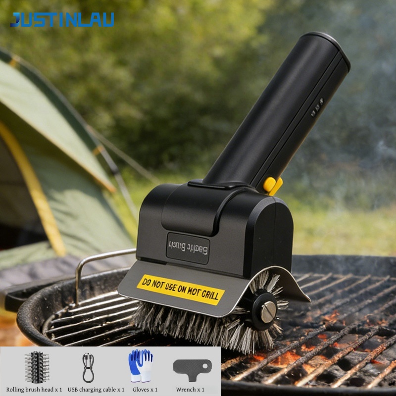 JUSTINLAU Electric Grill Brush - огляд і ціна Outdoor Power Grill