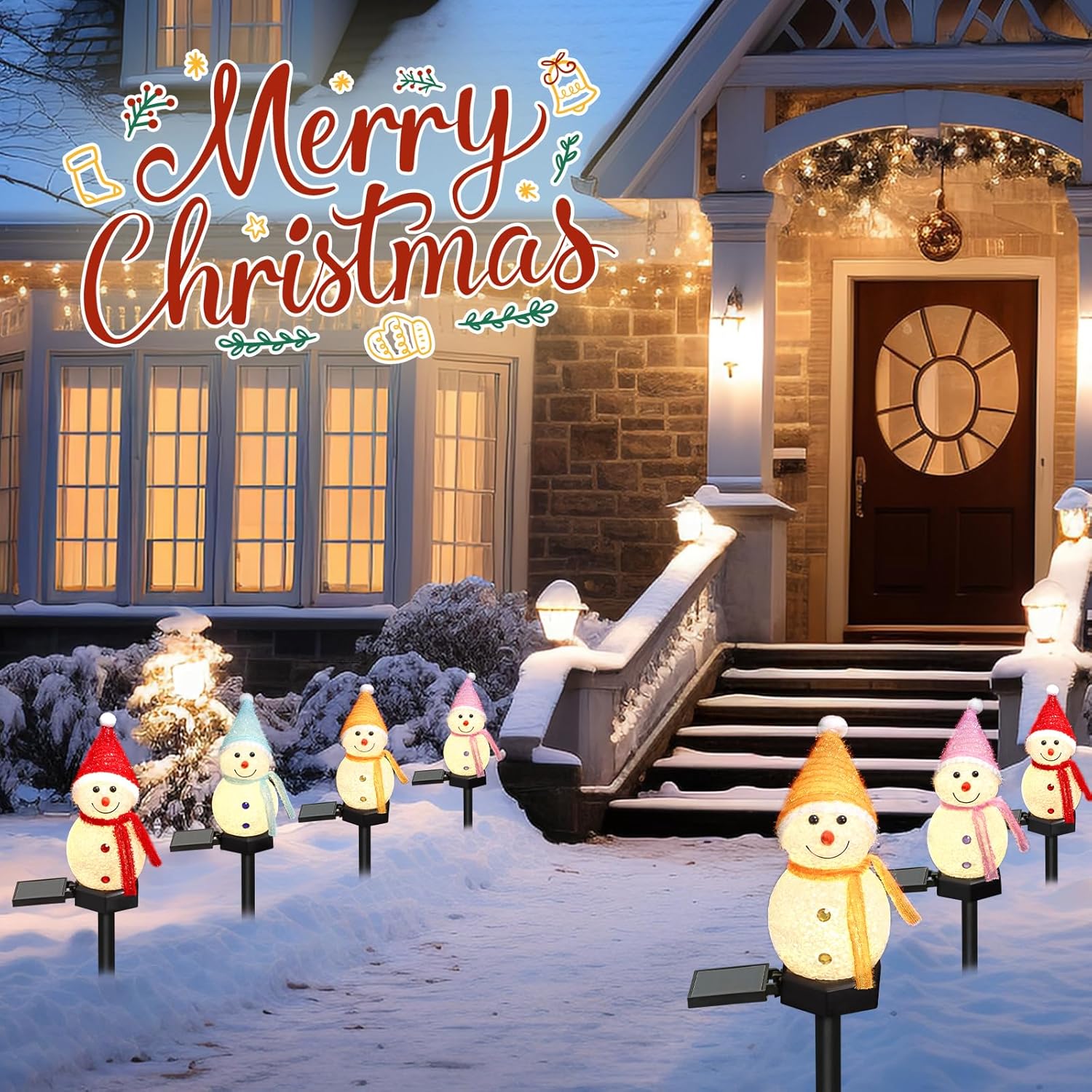LED Snowman Solar Garden Light - огляд і ціна Outdoor Power For Xmas Lights