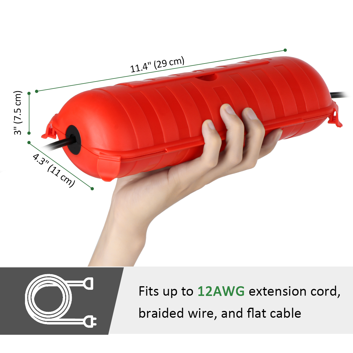 Weatherproof IP54 Outdoor Exte - огляд і ціна Outdoor Power Outlet Extension