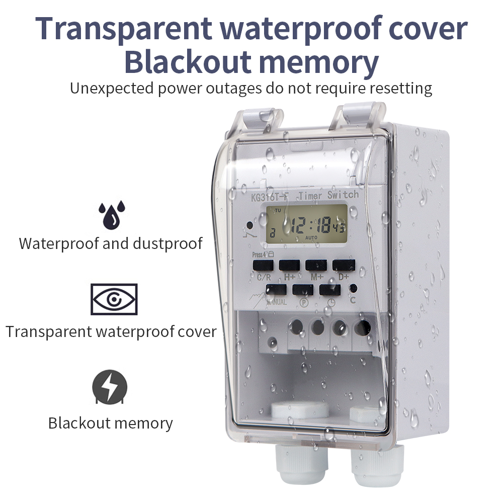 Digital Timer Switch 220V 30A  - огляд і ціна Outdoor Power Timer