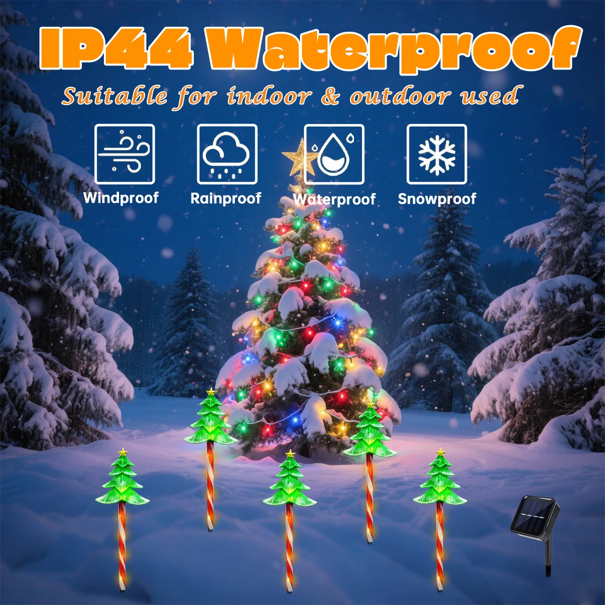 Pop 5pcs/set LED Xmas Tree Dec - огляд і ціна Outdoor Power For Xmas Lights