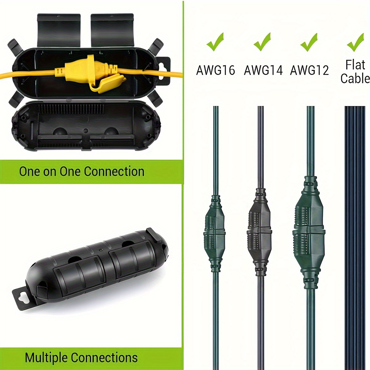 Extension Cord Plug Connection - огляд і ціна Outdoor Power Extension Cord
