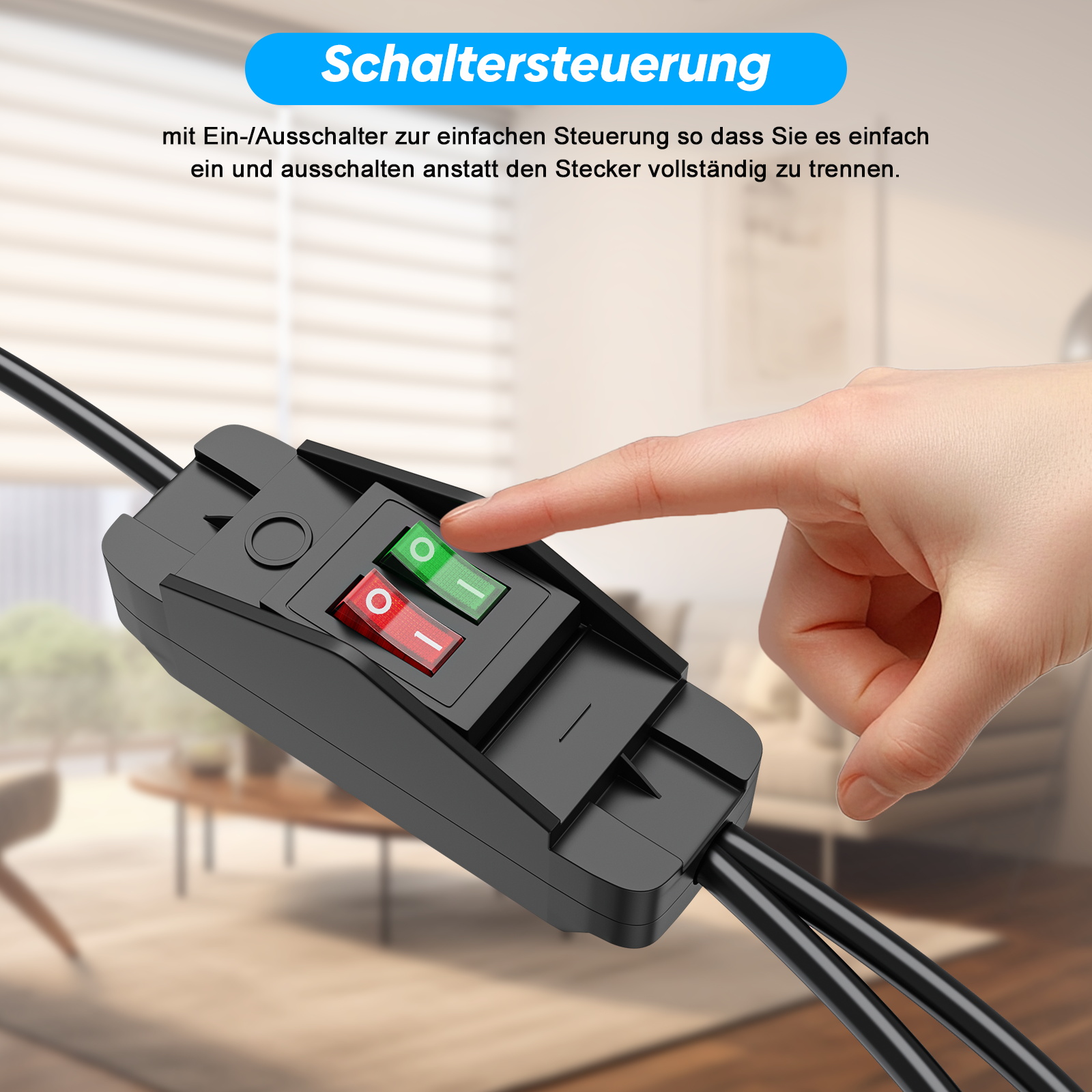 EU Plug Extension Cord with ON - огляд і ціна Outdoor Power Extension Cord
