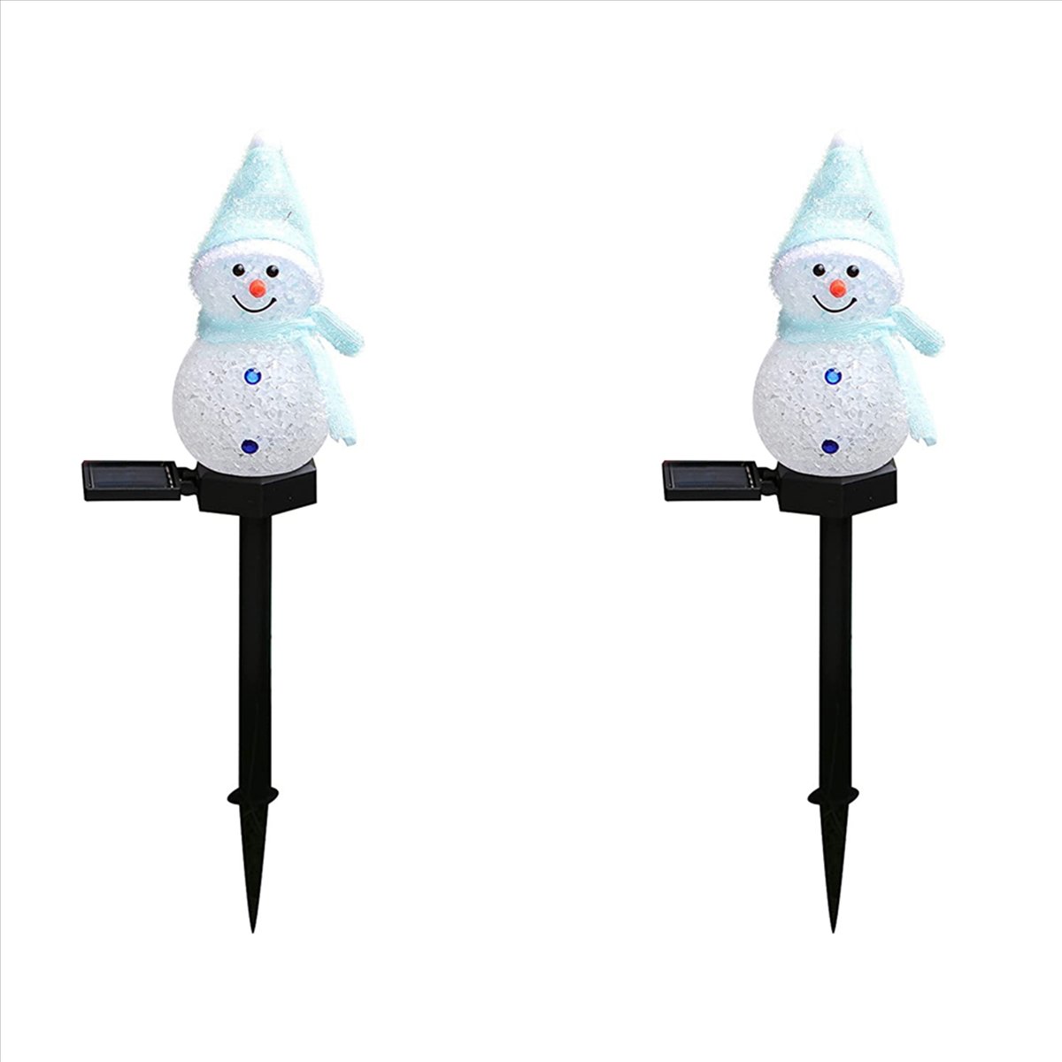 AA81-2X Snowman Solar Lights C - огляд і ціна Outdoor Power For Xmas Lights