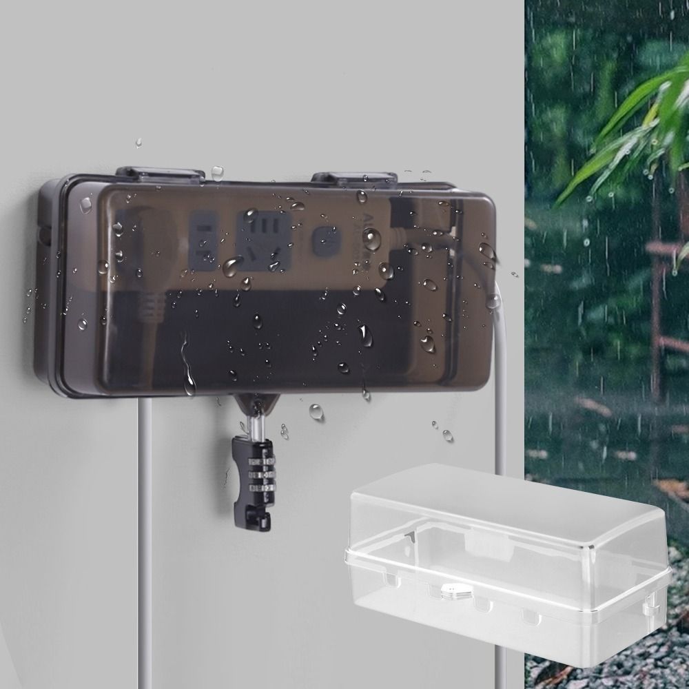Durable Plastic Plug Box Anti- - огляд і ціна Outdoor Power Outlet Extension