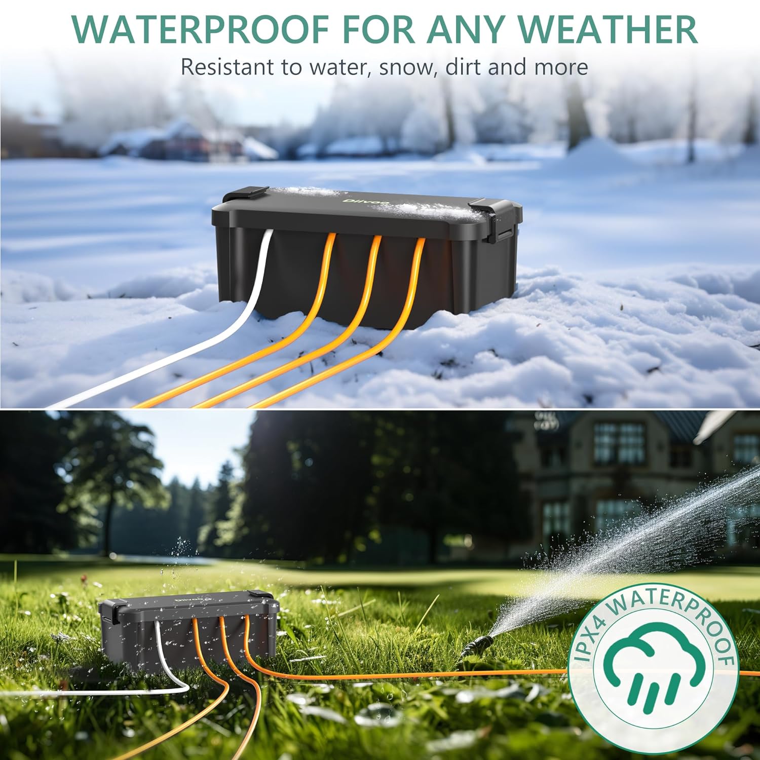 Diivoo Outdoor Waterproof Elec - огляд і ціна Outdoor Power Extension Cord