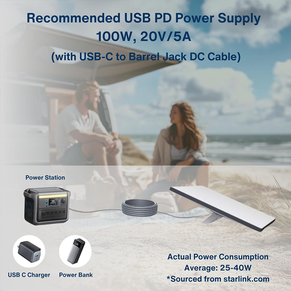 2m USB C to PD Power Cable for - огляд і ціна Outdoor Power Jack