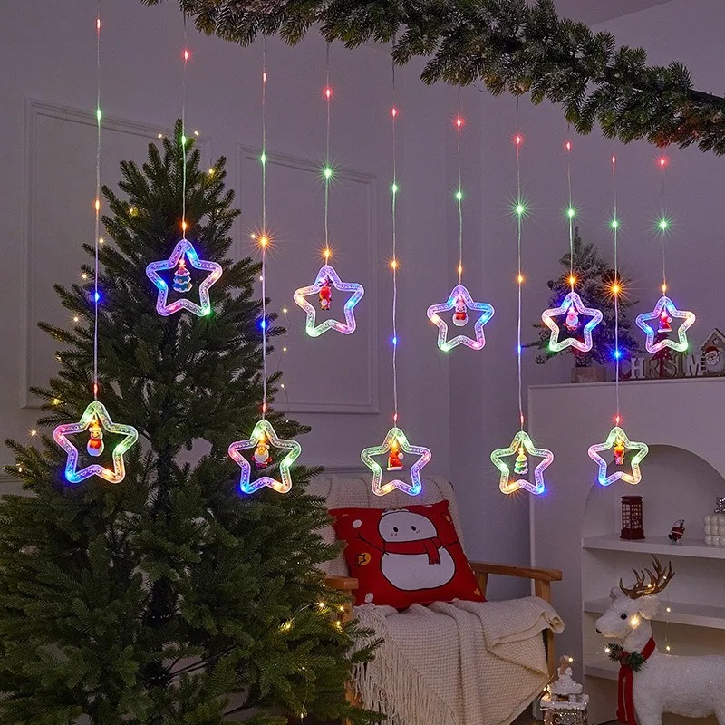 LED Star Curtain Fairy Lights  - огляд і ціна Outdoor Power For Xmas Lights