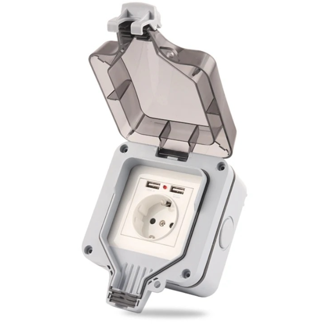 IP66 EU Standard German Style  - огляд і ціна Outdoor Usb Power Outlet