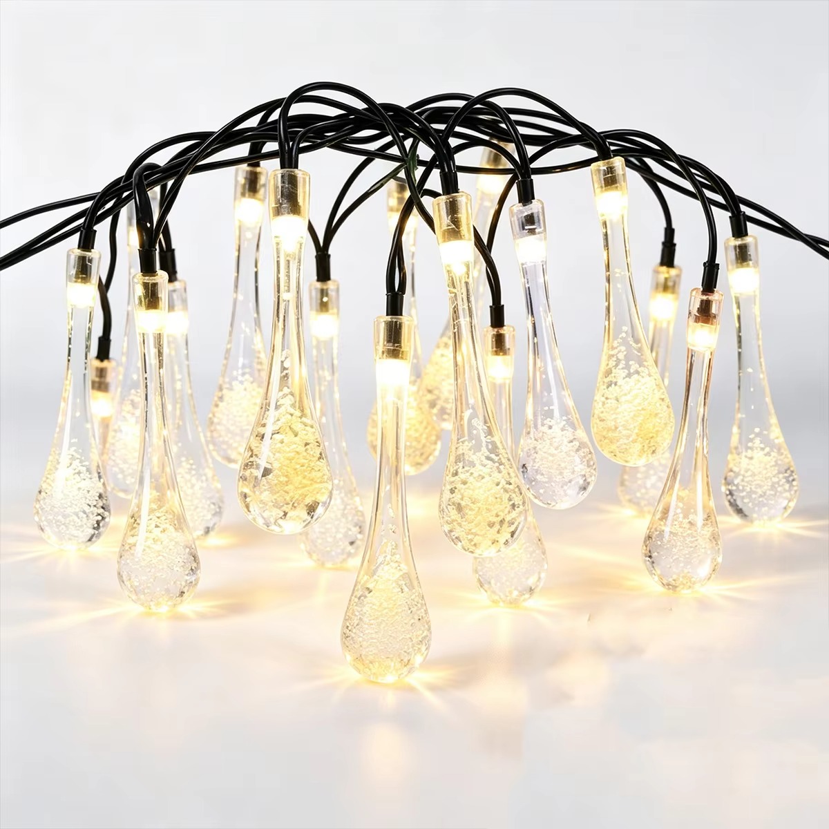 Water Drop Solar Powered LED G - огляд і ціна Outdoor Power For Xmas Lights