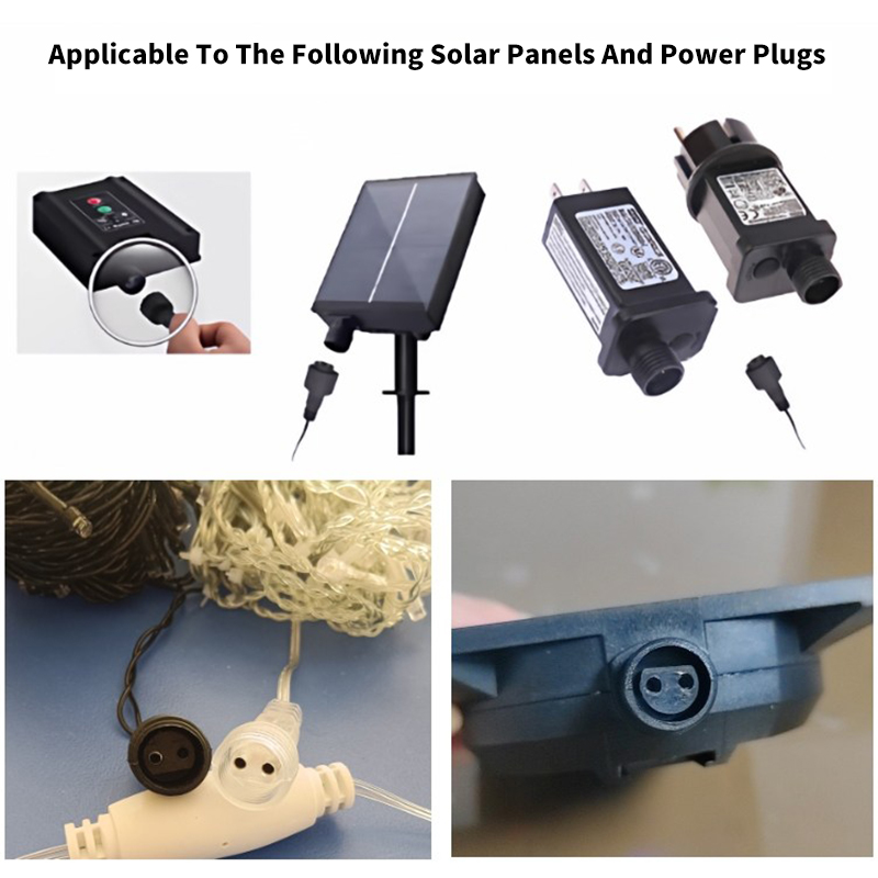 2Pin LED Connector with 25cm W - огляд і ціна Outdoor Power Extension Cord