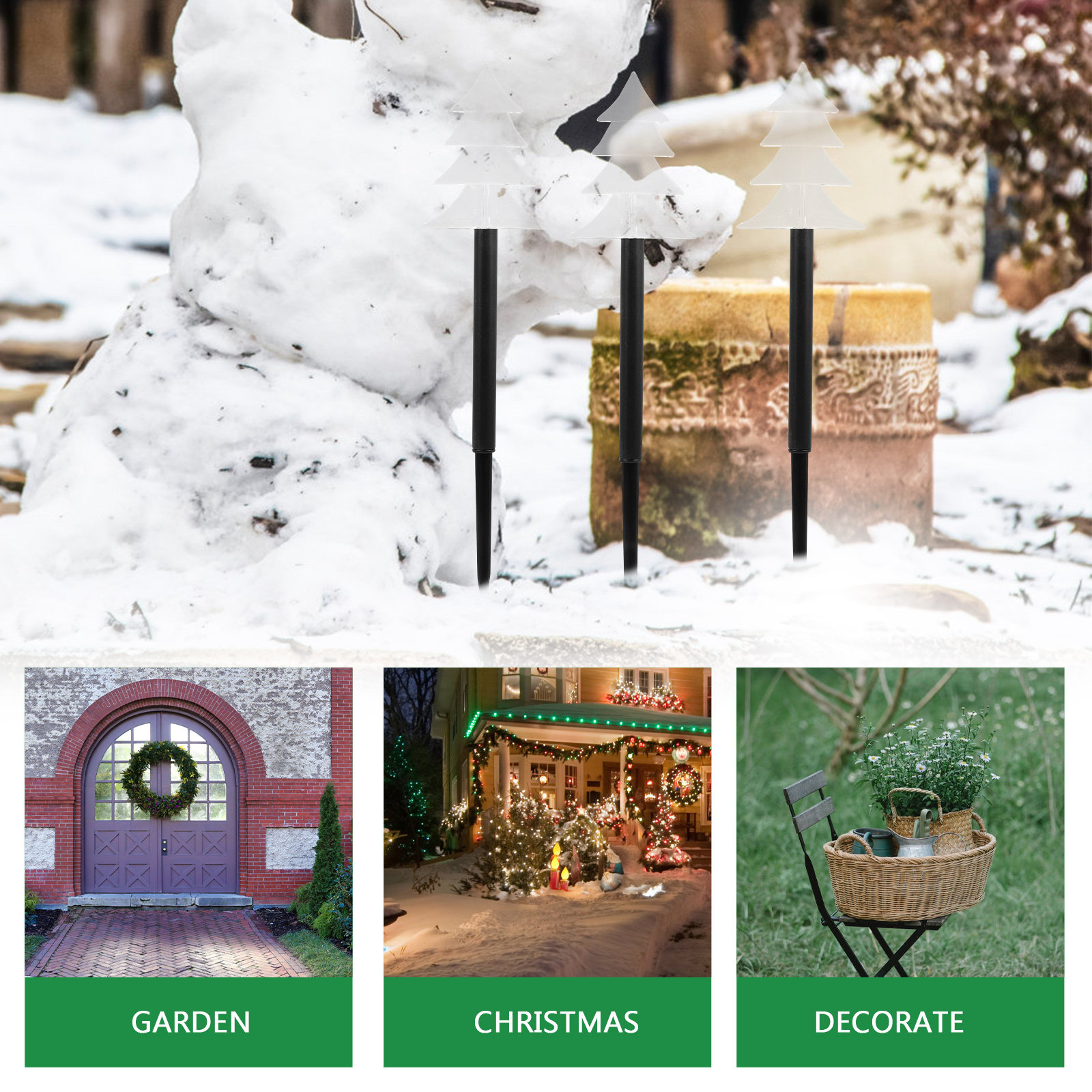 5Pcs Creative Light Accessorie - огляд і ціна Outdoor Power For Xmas Lights
