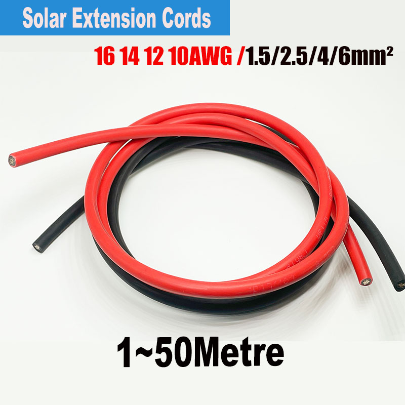 Solar Panel Wire 16/14/12/10aw - огляд і ціна Outdoor Power Extension Cord