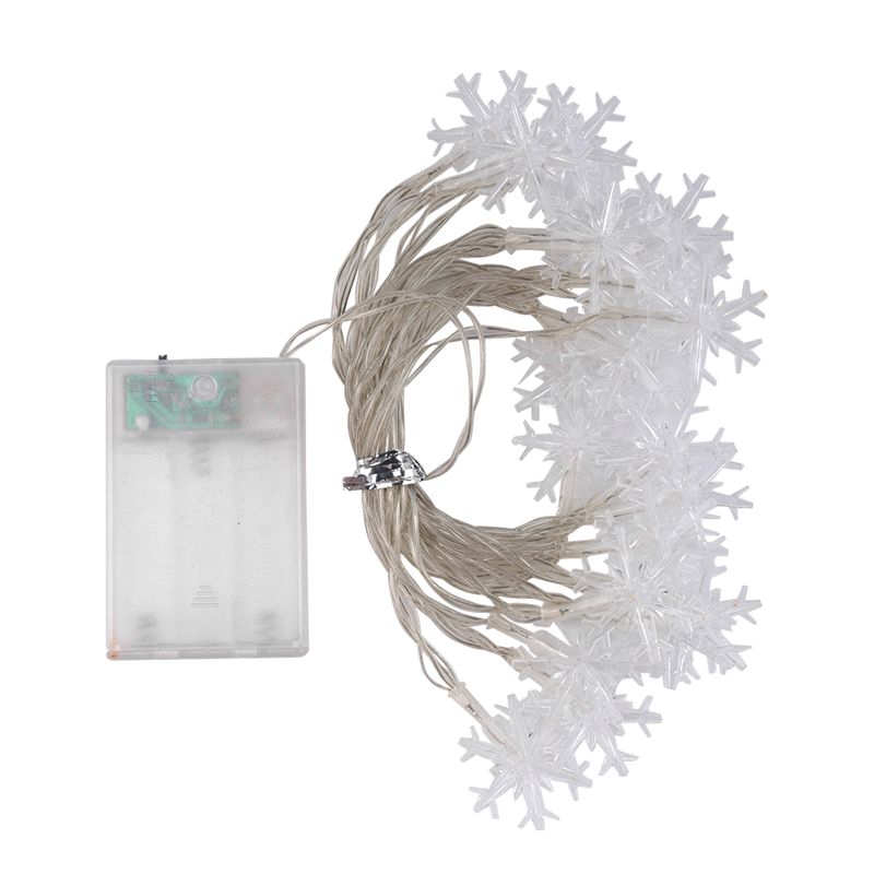 Exquisite-20LED Snowflake Stri - огляд і ціна Outdoor Power For Xmas Lights